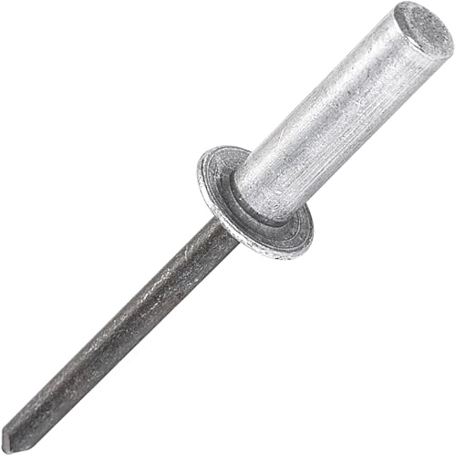 Rivets Aveugles à Extrémité Fermée de 50 pièces, Ø4.8x16mm - Tête de Dôme en Aluminium Avec Mandrin en Acier, Rivets Pop Scellés