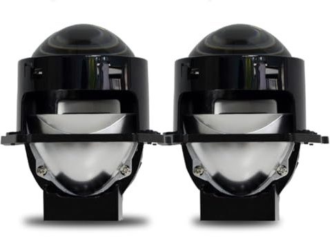 Bosiyrggrl Für Universelles Automodell Kompatible 2 Stück 3 Bi-LED-Projektor-Scheinwerfer 120W
