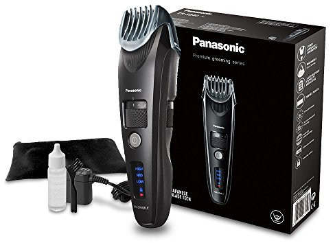Panasonic ER-SB40-K803 Bartschneider für Männer, tragbarer, wasserdichter Haarschneider, 20 Längen, fortschrittliche Klingen, Kammaufsatz, kabellos & kabelgebunden, LED-Akkuanzeige, Schwarz