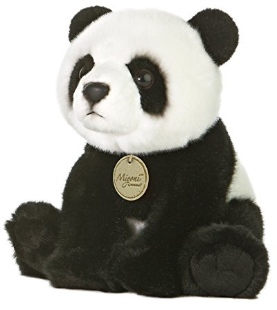 Aurora, 10849, MiYoni Panda, 26cm, Plüschtier, schwarz/weiß