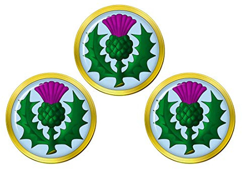 Family Crests Schottische Distel 3er Set Golfball Markierer