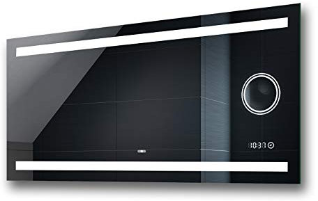 FORAM Badspiegel mit Beleuchtung - Led Spiegel Bad - 80x90 - Badezimmerspiegel Nach Maß - auf Individuelle Bestellung Gefertigt - Modernes Design - Ohne Rahmen
