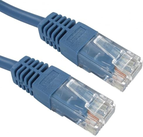kenable Blue Network Ethernet Cable RJ45 Cat5e UTP Patch LAN Lead Pure Copper 1000Mbps 15m