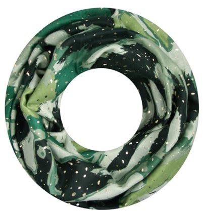 Majea Damen Loop Schal Schlauchschal Halstuch (880022) (grün 16)