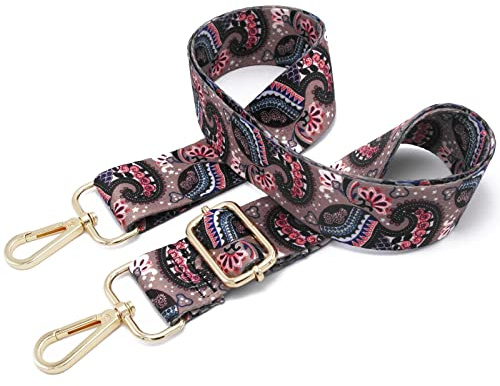 Taschengurt Breit Taschen Handtasche Gurt Taschengurte Zum Wechseln Damen Bunter Verstellbarer Taschenriemen Zubehör Schultertasche Strap Umhängegurt Breit Bag (25, Gold/3,8cm)