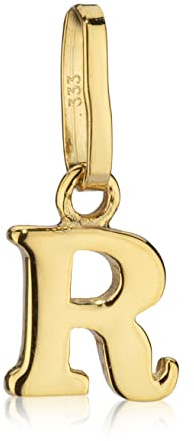 NKlaus Kettenanhänger Buchstabe, klein, 333 Gelbgold, 8 Karat, 1 Stück | Öse innen 5,0 x 2,5mm; als Talisman für Kinder