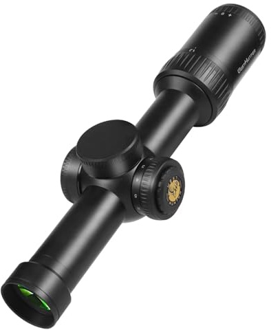 WestHunter Optics HD-S 1.2-6x24 IR PRO LPVO Riflescope - 30 mm Tube Red Green Illumination Mil-Dot Reticle 1/4 MOA Second Focal Plane Hunting Shooting Scope | Black, Only Optics