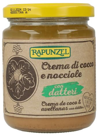 Crema di cocco, nocciola e datteri - Rapunzel 250 g di crema (Nocciola - Cocco)