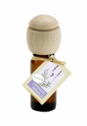 Piccolino Duftöl – Handgefertigt mit Buchenholzverschluss | Ätherische Öle Lavendel Abrialis 10 ml