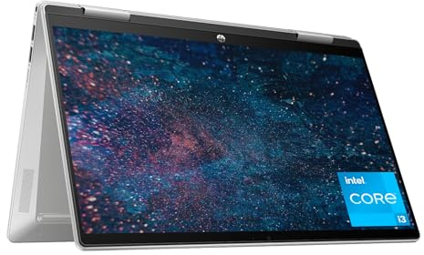 HP Pavilion x360 14 inch Laptop, FHD Touchscreen, 13th Generation Intel Core i3-1315U, 8 GB RAM, 256 GB SSD, Intel UHD Graphics, Windows 11 Home, 14-ek1099nr (2024)
