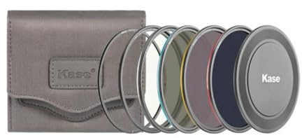 Kase KW Revolution Magnetisch Filter Professional 86mm Kit - Farbcodierte Ringe inkl CPL ND8 ND64 ND1000 & Magnetischer Adapter,Objektivdeckel und Etui