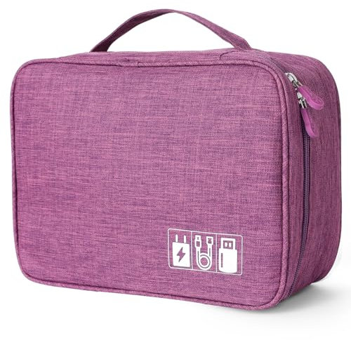 AiQInu Kabeltasche Universal Travel Kabel Organizer Tasche Cubes Kabel Etui,Wasserdichten Verstellbares Kabelorganizer für Handy Ladekabel, Powerbank, USB Sticks, SD Karten