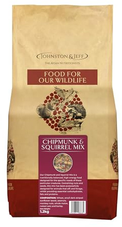 Johnston & Jeff 1.2kg Chipmunk & Squirrel Mix Premium Food Wildlife Seed