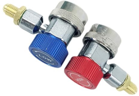 MUCKLILY 2piezas Adaptador De Refrigerante Unidades Conector Para Manguera De Aire Acondicionado Adaptador De Refrigerante