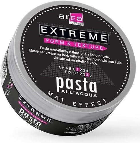 ArEa Coiffeur Pasta Modellante Effetto Opaco – Cera per Capelli Uomo Professionale – Tenuta Forte, Fissante e Anticrespo – Volumizzante e Naturale, 100ml