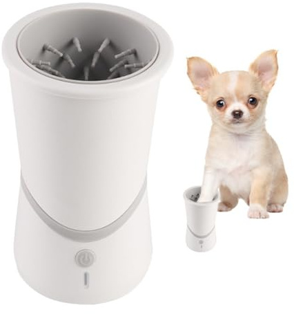 Pulitore automatico per zampe di cane, lavapiedi portatile per animali domestici, pulitore automatico per patate, portatile toelettatura zampa di cane per i viaggi a casa, tampone di spazzola