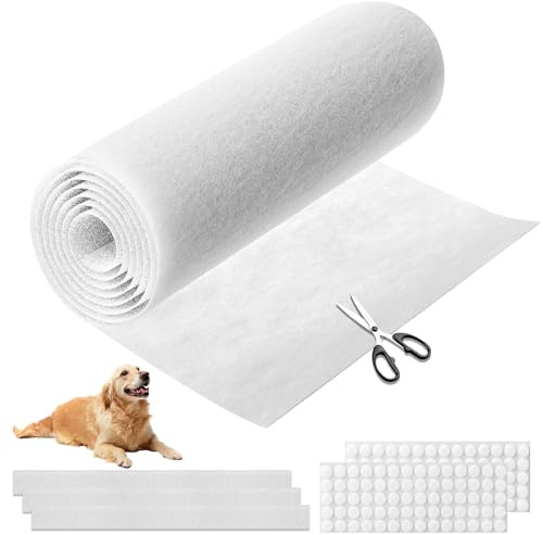 Demiwise MERV 13 - Filtro dell'aria in materiale da 0,6 m², tagliato per adattarsi a sistemi di filtraggio dell'aria per HVAC, forni, AC e purificatori, filtra polvere e peli di animali domestici fino