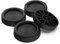 Meliconi Super Grip, Set 4 Supporti Antivibrazione per Lavatrici e Asciugatrici, Gomma Antiscivolo, Riduzione Rumore, Made in Italy, Nero