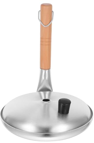 OUNONA Japanese Oyakodon Pan Non Stick Frying Pan with Lid Vertical Handle Egg Cooker 8 Inch Round Skillet for Home Cooking and Family Breakfast
