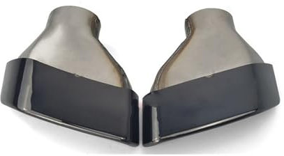 Polierte Auspuffspitze Für BMW G30 G38 520i 530i 528i, 1 Paar Auspuffblende, Silber/schwarz, Auto-Schalldämpferblende, quadratisches Endrohr, Edelstahl-Auspuff für Rohr