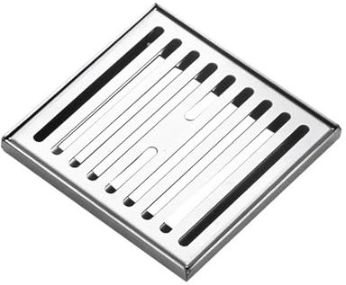CMYCYDDPLY Caniveau Exterieur, Grille Caillebotis, Grille de Drainage Extérieur en Acier Inoxydable, for la Décoration de Jardin(15x15cm)