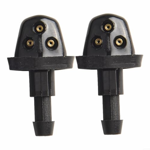 Front Windshield Washer Wiper Spray Nozzle for Suzuki SX4 Aerio Swift MK2 Grand Vitara Escudo Ertiga Baleno 3834056K00 Plastic Black 2 Pack