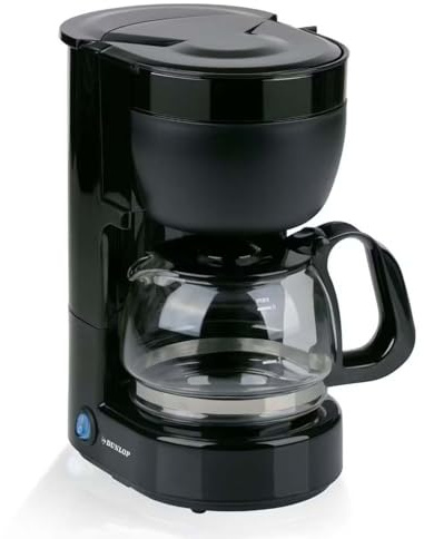 BM TOOLS Cafetière Voiture 12V 170W DUNLOP - Machine à Café Voyage & Camping-Car 0,65L, Prise Allume-Cigare avec Filtre Permanent Lavable