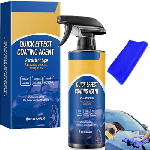 2026 New Car Polish Ceramic Coating Car Spray Wax, Advanced Car Quick-acting Coating Agent Rapid Ceramic Spray for Superior Paintwork Protection High-Gloss Finish (1 Pcs)