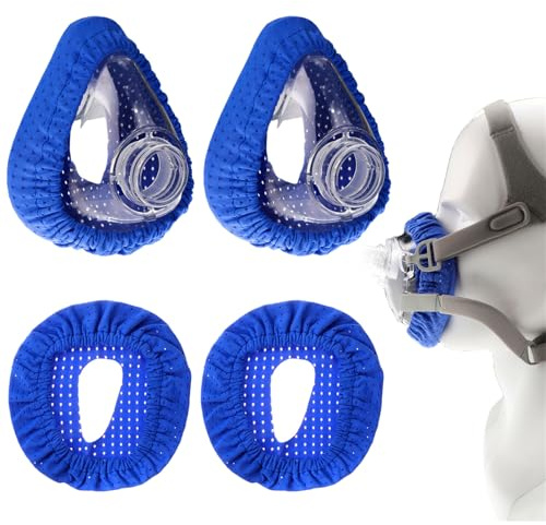 CPAP Maskeneinlagen Kompatibel mit F20 F10 Wiederverwendbare Vollgesichtsmasken Einlagen 4 Stück Soft CPAP Masken Liner CPAP-Zubehör