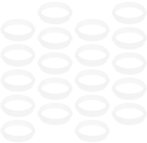 MAGICLULU Anneaux de Tunnel Blanc 20 pcs en Plastique pour Hamsters et Petits rongeurs, connecteurs pour Montage de Tunnels dans Cages DIY, Accessoires pour Expansion de Habitat