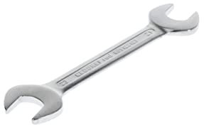 GEDORE red Doppelmaulschlüssel, SW 21+23 mm, metrisch, kurz, Schraubenschlüssel, Gabelschlüssel, 212 mm lang, R05122123