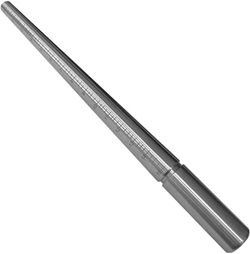 Anello Sizer Stick 1-15 e anello in acciaio mandrino triblet combinato gioielli strumento