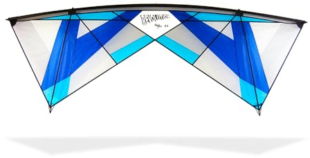 REVOLUTION Kites Reflex XX Sport Wing Kite (Handles/Line Set / 1 Spare Shaft / 1 Spare Reflex Ring) (Blues/Grey)