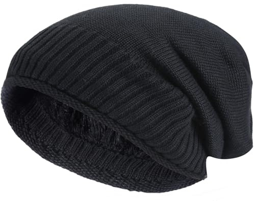 Hatstar Warme gefütterte Feinstrick Damen Beanie Mütze | Herren Wintermütze | mit sehr weichem Fleece Innenfutter | Unisex weich & warm