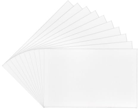 Ideen mit Herz Malkartons in Akademie-Qualität | Malpappe | Grundierte Leinwand-Pappe (30 x 40 cm | 10 Stück)