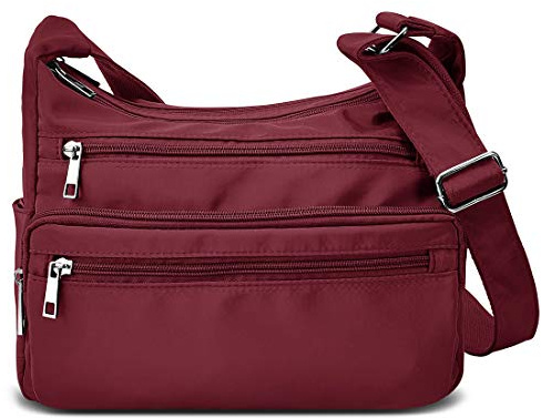 VOLGANIK ROCK Umhängetasche für Frauen, Mehrere Taschen Handtasche Schultertasche Wasserdichte RFID Umhängetasche für den täglichen Gebrauch Messenger Bag Reisetasche