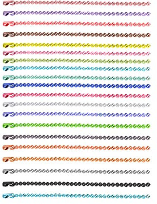 Lowats Catene a Sfera 60 Pezzi Catene di Sfere di Ferro Catena a Palline per Collana Catena di Metallo Regolabile in Acciaio Perlina per Collana Catena Decorativa Perline Portachiavi