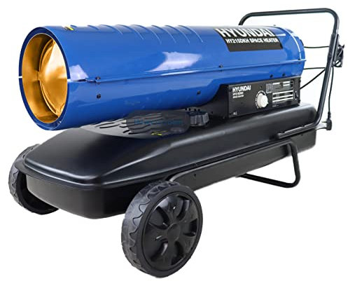 Hyundai Diesel Space Heater, 215,000BTU / 63kW 310W Kerosene Heater, Industrial Heaters Ideal for heating medium-sized garages, factories and workshops, 3 Year Warranty