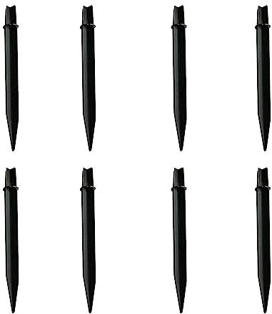 8 Stück Bodenstecker Lichter Stakes Bodenlicht Solar Garten Ersatzlampe Plugyard SqT627 (Black, One Size)