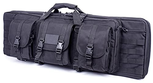 Gewehrrucksack Weiche Gewehrkoffer Doppelte lange Gewehrtasche, 39''/42'' gepolsterter, abschließbarer Karabiner- oder Langwaffenkoffer, multifunktionale Waffentasche, Schnellverschluss-Schnalle, int