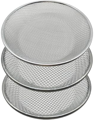 3 PCS Soil Sieve for Garen -12 inches Soil Sifter for Rocks Compost Suitable for 5 Gallon Drums 10mm，6mm，3mm