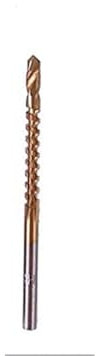 1 pieza de broca HSS recubierta de titanio, taladro eléctrico, taladro de ranurado de agujeros de Metal de plástico, sierra de carpintero, herramientas de carpintería(4mm)