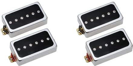 2X P90 Elektrisch Gitarre Pickup Humbucker GrößE Single Coil Pickup Hals und BrüCke Gitarre Teile und ZubehöR