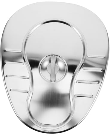 ADOCARN Edelstahl Bettpfanne Für Ältere Menschen Große Kapazität Mit Deckel Geruchshemmend Stabil Vielseitig Einsetzbar Für Heim Krankenhausgebrauch Bedside Commode Bucket Patients Urinal