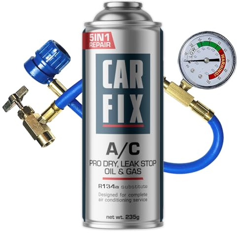 CARFIX, remplacement r134a, Produit d'étanchéité, réfrigérant, recharge de climatisation de voiture, équivalent 660g, 1 boîte, 5 en 1, 235g