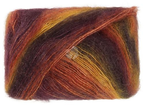 LANA GROSSA Cottonhair | Feines Lace-Garn aus Superkid Mohair mit Baumwolle | Handstrickgarn aus 70% Mohair (Superkid) & 30% Baumewolle| 50g Wolle zum Stricken & Häkeln | 450m Garn FB110
