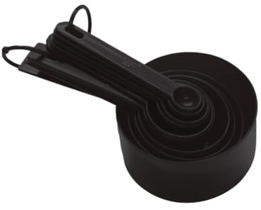 BEAMARKER Juego de Tazas Y Cucharas Medidoras, 10 Pieza, Universal, Fácil de Leer, Taza Y Cuchara Medidoras, Herramienta de Cocina Anidada con Mango de Agarre Suave para Un Máximo Control de Ingr