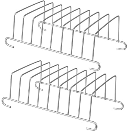 BIUDECO 2 piezas Rejilla de Cocina Inoxidable Accesorios para Freidora de Aire y Vaporera Compatible con Horno Seguro y Duradero para Cocinar y Asar