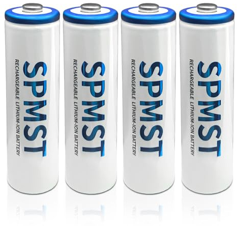 Batterie AA ricaricabili SPMST, batterie AA al litio 3600mWh 1.5V 4Pack - adatte alla maggior parte dei dispositivi elettrici come giocattoli, controller di gioco, telecamere, torce elettriche, ecc.