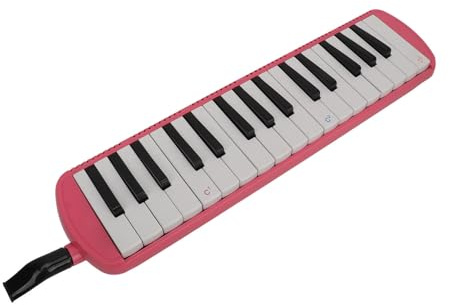 Jonlaki Melodica 32-Tasten-Einsteigerinstrument für Kinder und Studenten – Vielseitige und Blaue Melodica für Musikalische Entdeckungen (PINK)